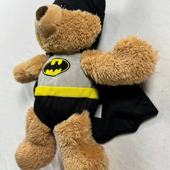 Gund DC Comics Batman Malone Teddy Bear Plush 4056393 Brown Black Grey 12" - Picture 5 of 9